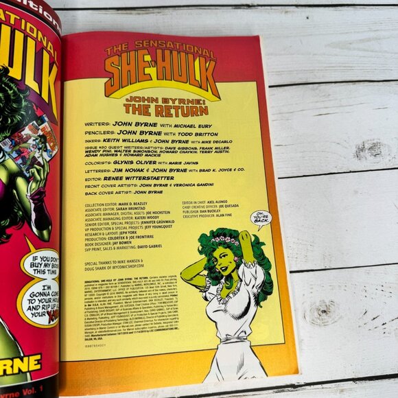 Sensational She Hulk The Return John Byrne First Printing 2016 Marvel Comics PB - Picture 3 of 4